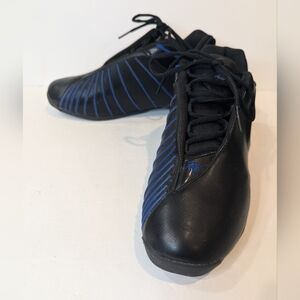 Adidas TMAC3 Restomod Raptors Black Royal Blue Basketball Sneakers Size 8 Men's